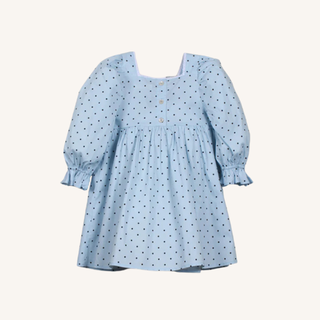 Cora Dress – Sky Vintage Dot
