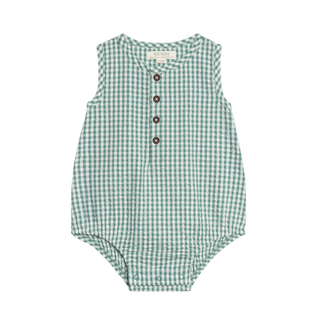 Wren Bubble Romper – Laguna Gingham
