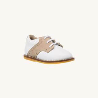 Golfers Saddle Shoes in White & Ivory
