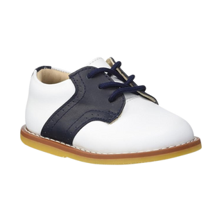Golfers Saddle Shoes in White & Navy
