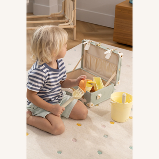 Vegan Leather Play Suitcase — Ocean
