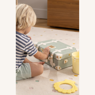 Vegan Leather Play Suitcase — Ocean

