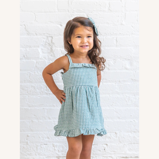 Juliette Seersucker Tank Dress – Laguna Gingham

