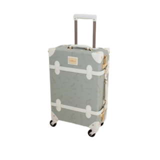 Vegan Leather Carry On Suitcase — Ocean
