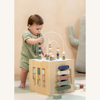 Wooden Activity Cube
