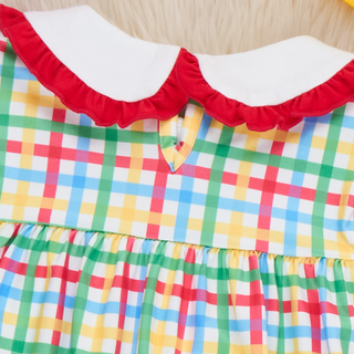 Apple of My Eye School Embroidered Outfit
