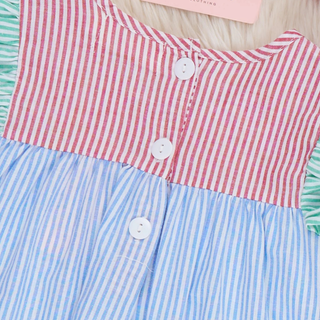 School Days Embroidered Cotton Dress
