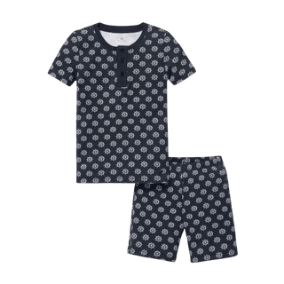 Kid’s Pima Snug Fit Short Set in Captain’s Compass
