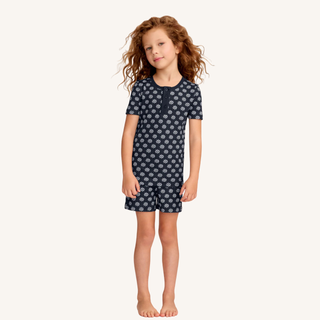 Kid’s Pima Snug Fit Short Set in Captain’s Compass

