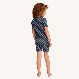 Kid’s Pima Snug Fit Short Set in Captain’s Compass
