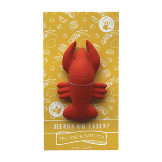 Heads or Tails Crawfish Bath Toy & Baby Teether
