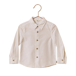 Harrison Linen Button Down in Ivory
