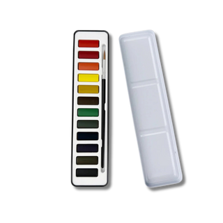 Watercolor Paint & Brush Set
