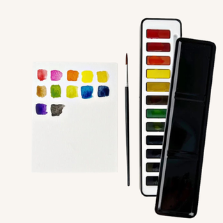 Watercolor Paint & Brush Set
