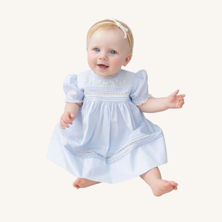 Floral Bullions Dress – Blue
