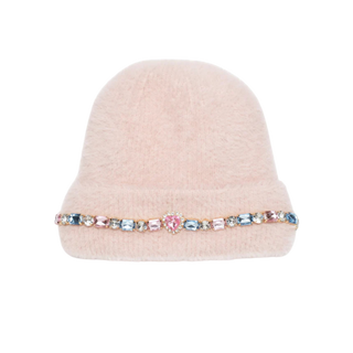 Cotton Candy Jeweled Beanie
