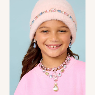 Cotton Candy Jeweled Beanie
