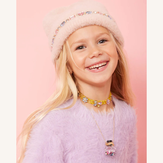 Cotton Candy Jeweled Beanie
