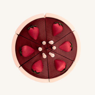 Wooden Chocolate Cake on Cake Stand
