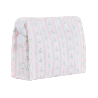 Roadie Medium Zip Pouch – Ribbon Floral Pink
