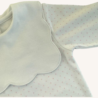 London Pima Footie – Pink Dots
