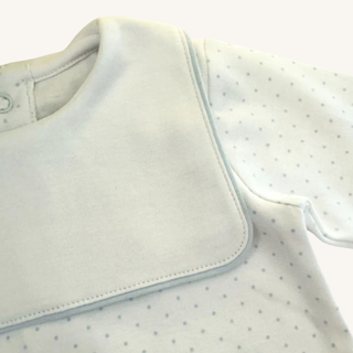 London Pima Footie – Blue Dots
