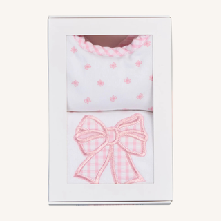 Pretty in Pink Basic Bib & Burp Boxed Set
