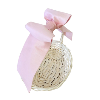 Pink Dupioni Silk Basket Bow™ – Soft Blush Silk
