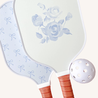 Blue Bow Floral Pickleball Paddle – Coquette Court
