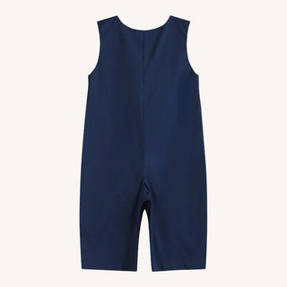 Blue Nativity Smocked Overalls
