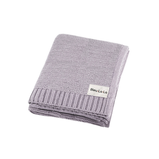 Heritage Knit Swaddle — Lilac
