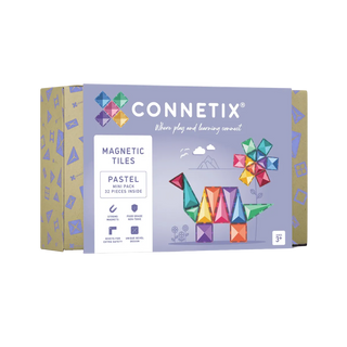 Pastel Mini Pack – 32 Piece Magnetic Tile Set
