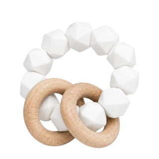 Abby Teething Rattle – Cotton
