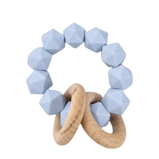 Abby Teething Rattle – Baby Blue
