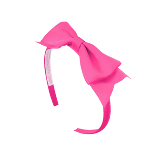Eloise Satin Bow Headband – Pink
