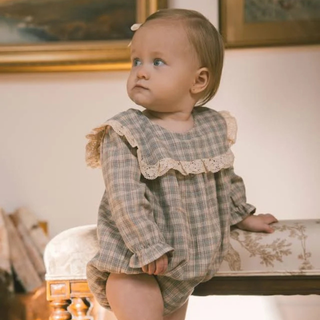 Noelle Romper – Fall Plaid
