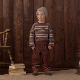 Aspen Sweater – Mulberry Multi Stripe
