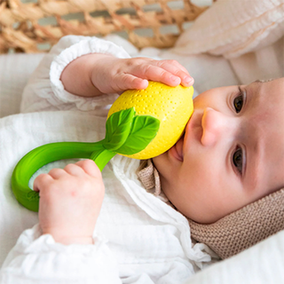 Lemon Rattle Toy & Baby Teether
