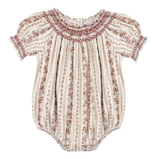 Ada Romper – Floral Stripe
