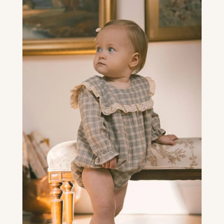 Noelle Romper – Fall Plaid
