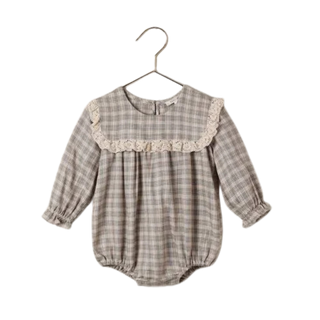 Noelle Romper – Fall Plaid
