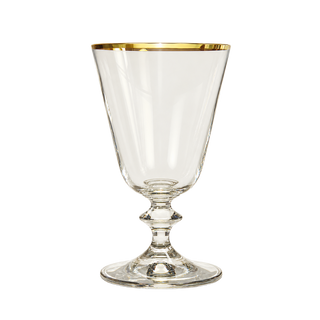 Bella Juice Glass – Gold Rim
