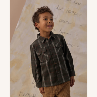 Pocketed Flannel Shirt – Holiday Plaid
