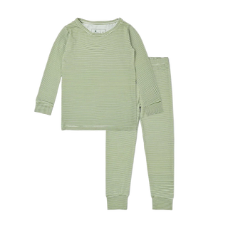 Evergreen Stripe Kids Pajama Set
