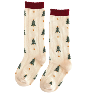 Tree Farm Scalloped Knee Highs
