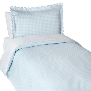 Twin Duvet Set – Picnic Gingham (Pink, Green, and Blue)
