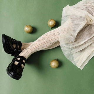 Vanilla Fancy Knit Tights
